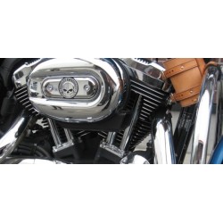 AIR FILTER COVER SPORTSTER HARLEY-04 SKULL UP