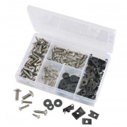 ASSORTMENT OF SCREWS, PRESSURE NUTS AND WASHERS 147 PIECES