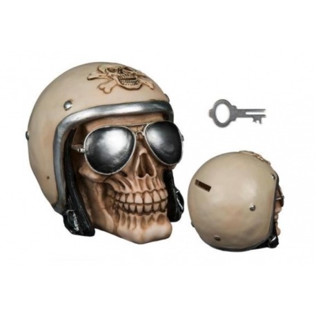 MONEY BOX SKULL HELMET