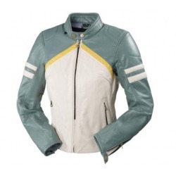 CHAQUETA MUJER REVIT MERIDIAN BLANCO Y VERDE