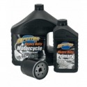 KIT CAMBIO ACEITES COMPLETO Y FILTRO NEGRO HARLEY DAVIDSON BIG TWIN EVOLUTION 84-99