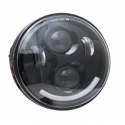 CENTRAL HEADLIGHT LED LAB 14.6 CM BLACK HARLEY DAVIDSON (VARIOUS MODELS)