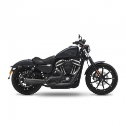 KESSTECH EXHAUST APPROVED DOUBLE SHORT 2-2 BLACK HARLEY DAVIDSON V-ROD NIGHT ROD