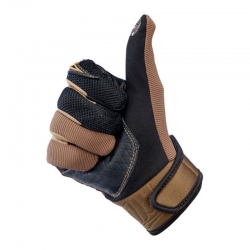 GUANTES BILTWELL BAJA MARRÓN Y NEGRO.