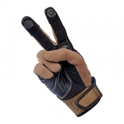 GUANTES BILTWELL BAJA MARRÓN Y NEGRO.