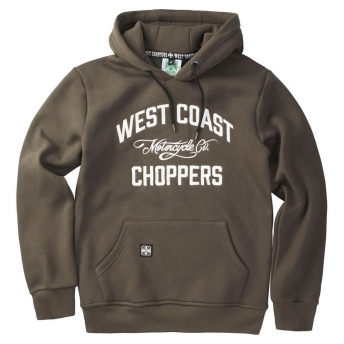 West Coast Choppers Sudadera con capucha sin cremallera - WCC HANDMADE  HOODY - NEGRO
