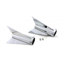 EXHAUST TIPS 1-7/8" ROCKET CHROME