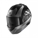 CASCO SHARK EVO-ES KEDJE NEGRO MATE/PLATA