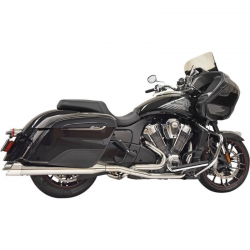 BASSANI TRUE DUALS BLACK EXHAUSTS INDIAN CHALLENGER 20-UP