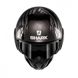 SHARK STREET DRAK CROWER HELMET MATTE BLACK/SILVER