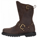 DL-BM 9 BROWN LEATHER BOOTS