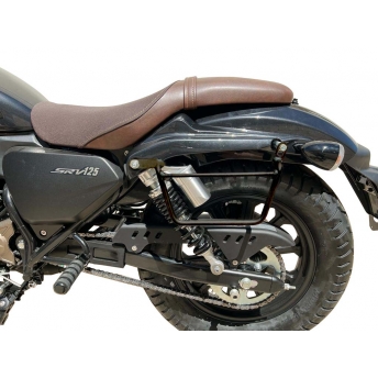 Alforjas moto custom de cuero HEAT RESISTANT
