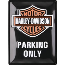 placa-harley-davidson-parking-only